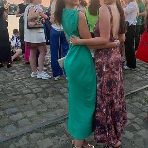 Green midi Zara dress